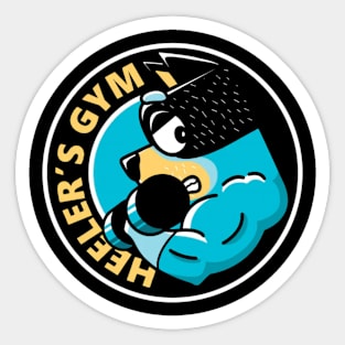 bluey gym Sticker